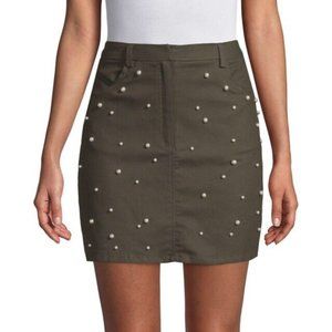 Lea & Viola Pearl Olive Mini Skirt